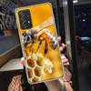 Bees and Honey in the Honeycomb Phone Case For Samsung A16 A26 A36 A56 Galaxy Note 20 10 S10 Lite 9 8 M21 M30S M32 M51 M52 S8 S7