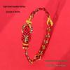 Year of the Horse Zodiac Red String Bracelet with Eight Guardian Deities Amulet