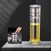 OLOEY Double Wall Glass Water Bottle with Infuser