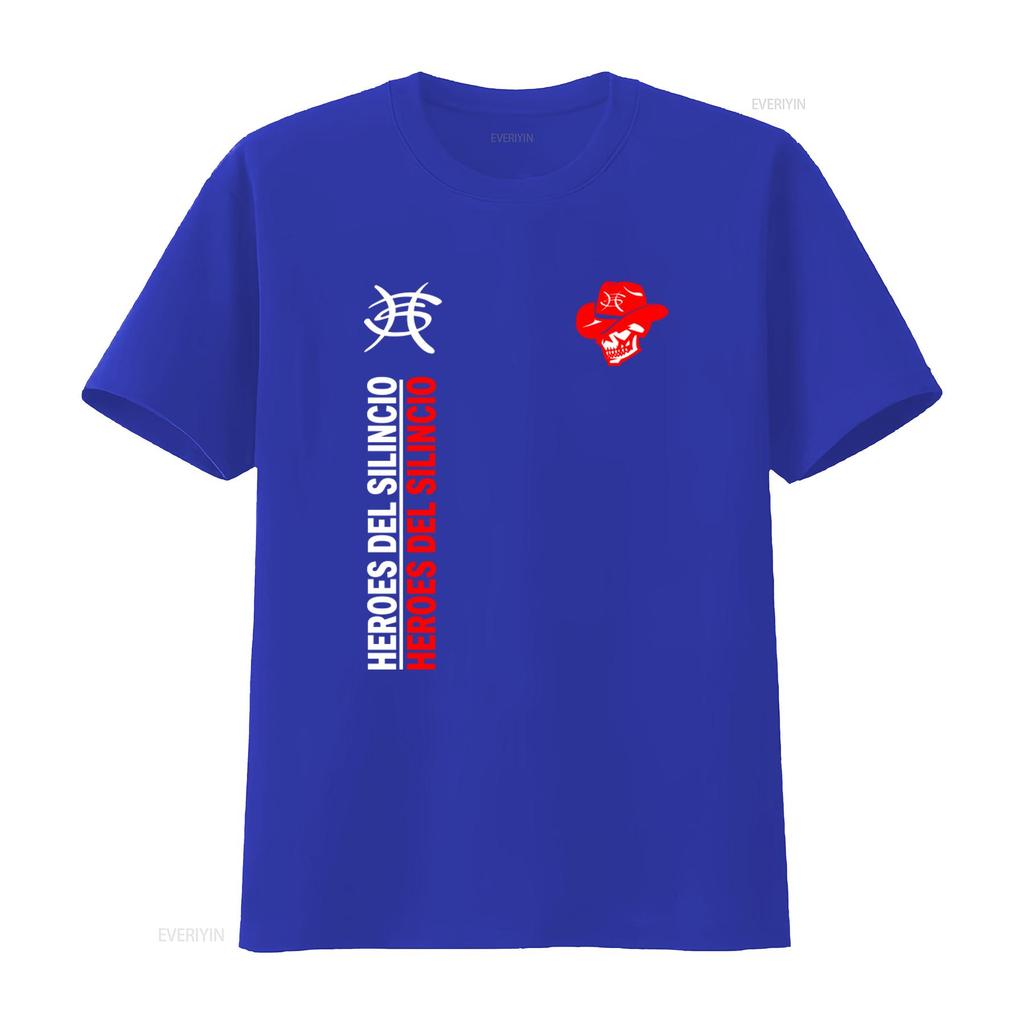 Nové HEROS DEL SILENCIO Rocková Kapela Lebka Potlač Čierne Pánske Tričko Dostupný vo Veľkostiach S M L XL 2XL Vintage Prané Priedušné