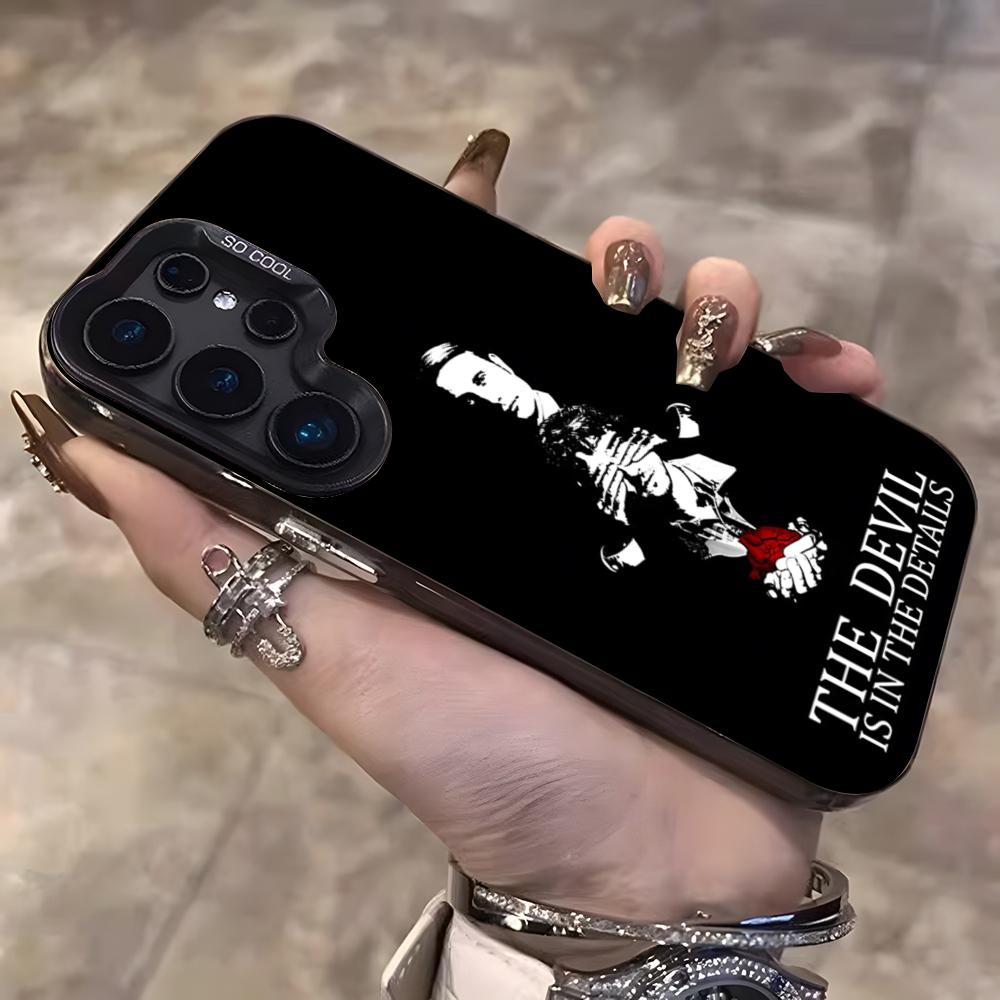 

H-Hannibal Classic Vintage Phone Case For Samsung S25 Ultra S23 S22 S21 S20 Plus S24 Fe A55 Color Silver Cover Samsung Note20Ultra