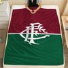 1PC Fluminense Print Flannel Blanket, High quality Comfortable for All Seasons, Home Decor, Warmth and Comfort, Perfect for Christmas Gifts