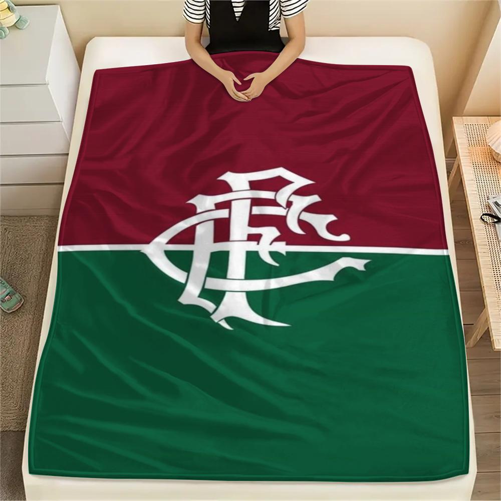 1PC Fluminense Print Flannel Blanket, High quality Comfortable for All Seasons, Home Decor, Warmth and Comfort, Perfect for Christmas Gifts