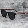 New Men Vintage Wooden Frame Sunglasses Classic Sun Glasses Men Polarized UV Protection Driving Eyewear Outdoor Shades Goggles