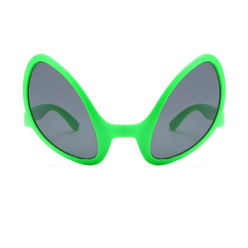 Alien Green Sand Sculpture Funny Photo Sunglasses - Internet Celebrity Yu Qian's Style