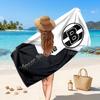 Borussia Mönchengladbach Custom Beach Towel, Personalized Name Text Print, Football Logo Soft Quick‑Dry Towel Holiday Gift