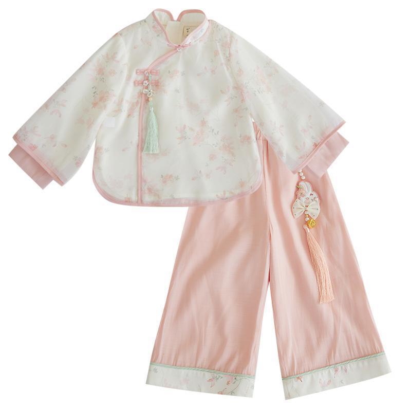 Hanfu Girl Chinese Style Cloth Summer Dress Antique Tang Suit Super Fairy Costume Dress Little Girl Mermaid Princess Skirt Undergarment