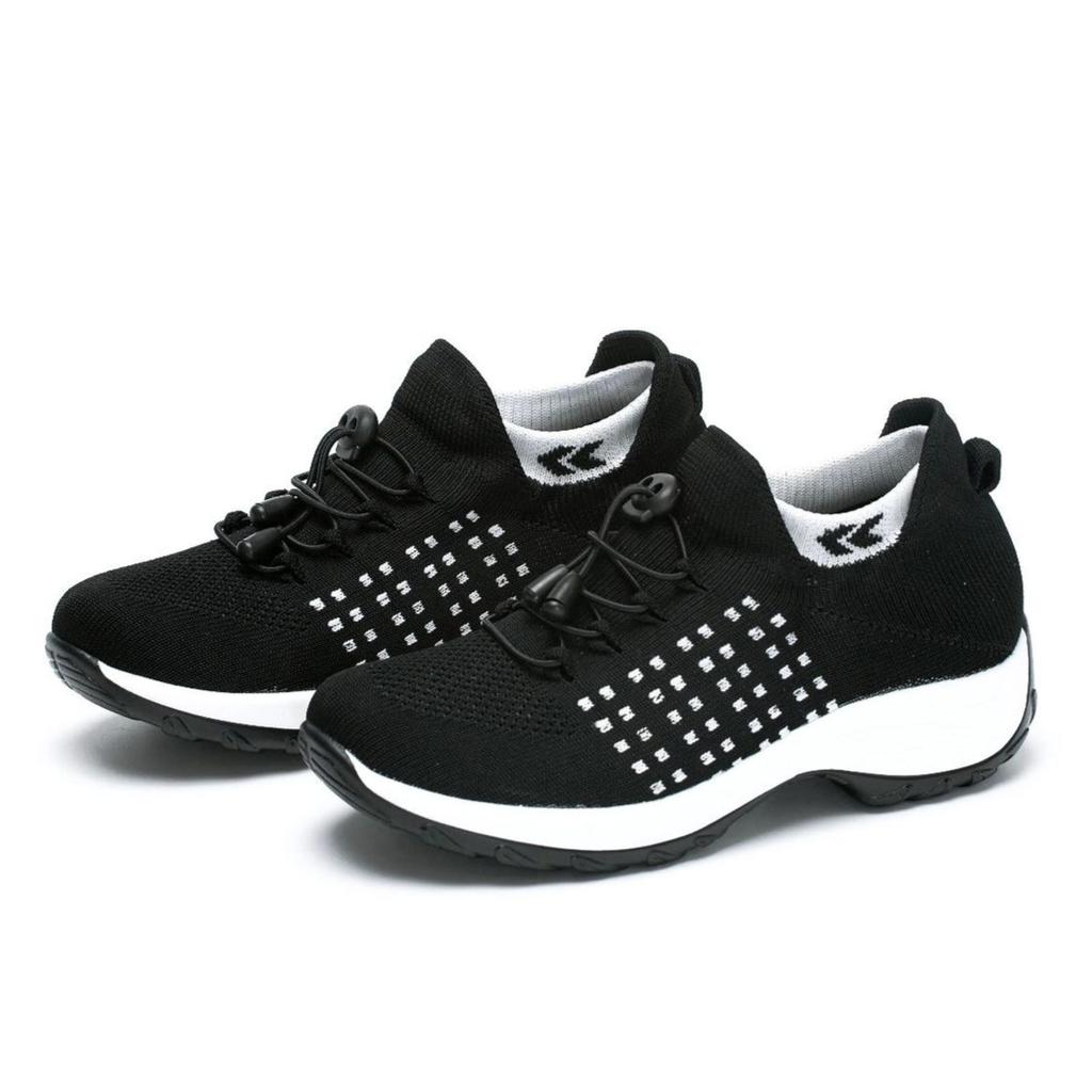 Women's Walking Shoes Fashion Sock Sneakers Breathable Comfortable Nursing Shoes Casual Non-Slip Platform Loafers