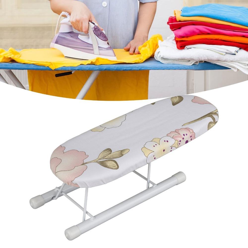 10.43 Inch Foldable Mini Ironing Board Portable Compact Sleeve Ironing Board Peony Design Space Saving Tabletop Ironing Board