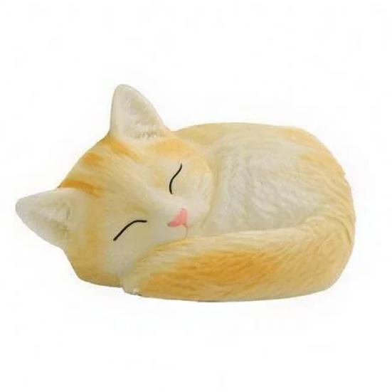 Mini Resin Cat Figurines Cute Realistic Cat Statue Miniature Animal Figures