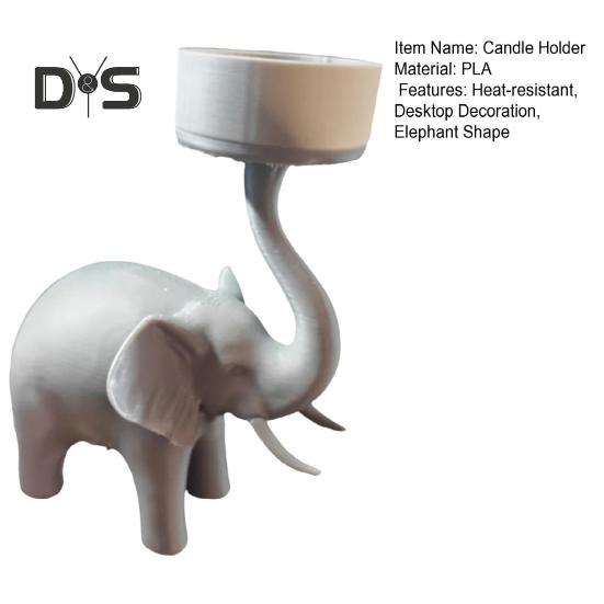 Svícen slona, votivní svícen na čajovou svíčku, stojan na svíčky do obývacího pokoje, koupelna, dekorace na stůl, figurka slona, ozdoba