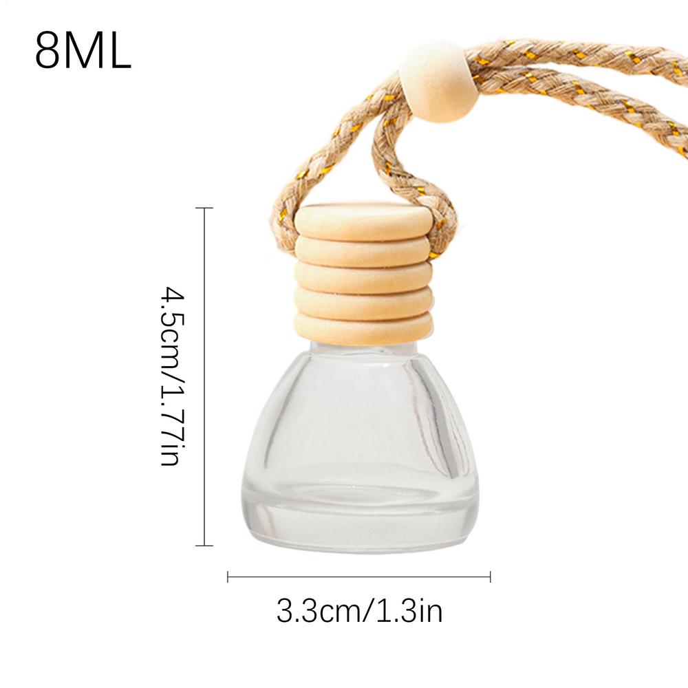 Auto Lufterfrischer Autoparfüm Clip Ätherisches Öl Diffusor Lüftungsschlitz Leere Glasflasche Dekoration Aromatherapie Glasflasche 1 Stück