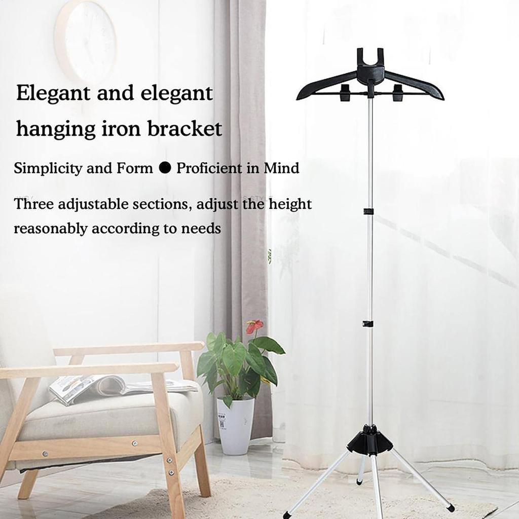 Handheld Garment Steamer with Floor Stand, Adjustable Folding Clothes Hanger for Home Hotel Tailor Shop Steaming