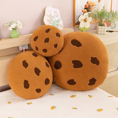 Cookie Pillow Chocolate Chip Cookie Pillow Food Shaped Pillow Round Soft for Floor Couch Sofa Cushion Bedroom Decor Gift