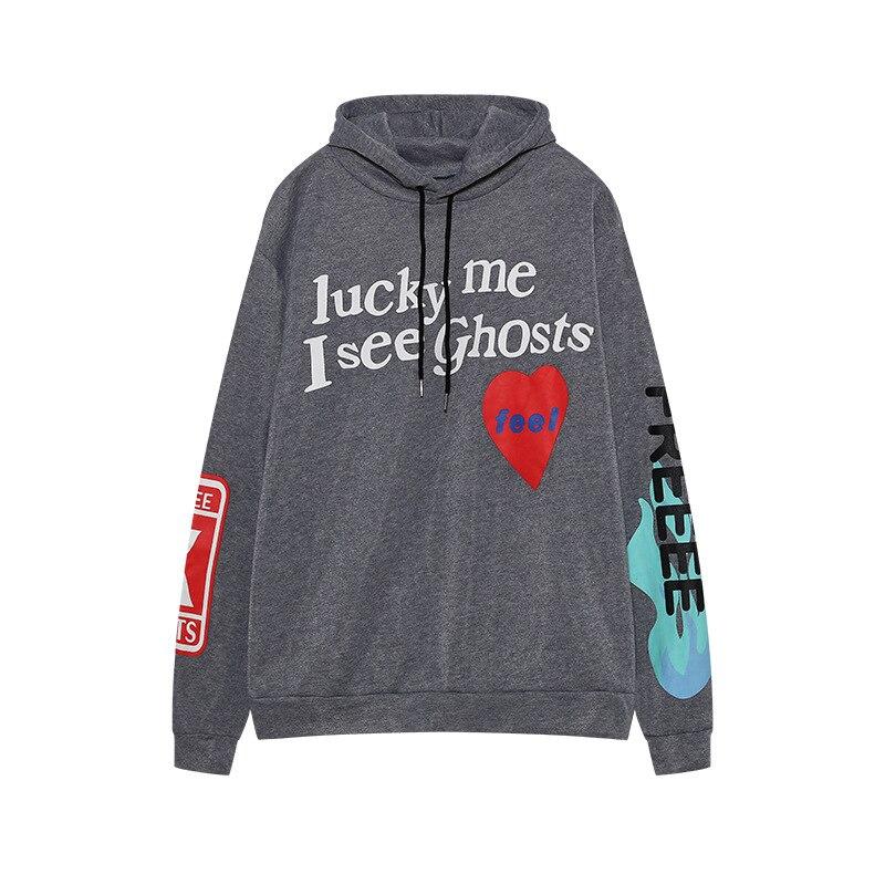Übergroßer Goth Hoodie Streetwear Herbst Y2K Goth Punk Harajuku Alphabet Hoodie Bedrucktes Plüsch Damen Casual Lose Sweatshirt