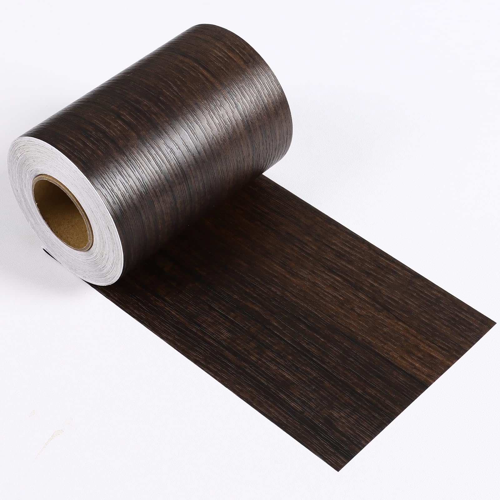 

VEELIKE Wood Grain Masking Wide 10cm x Dark Window Frame Remodeling Cutting Heat Interior Embossed DIY Stain Abrasion for Sliding Window Dark Brown