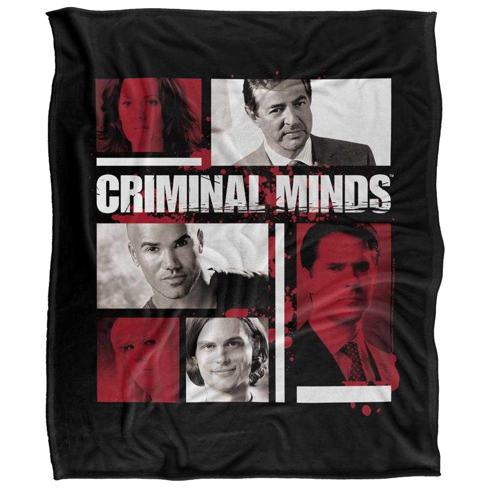 Criminal Minds Silky Character Boxes Supersoft Blanket