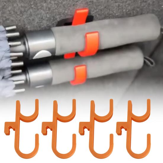 Car Umbrella Hook Clip No Drilling Stable Installation Car Umbrellas Holder Plant Towel Holder Mess-free Trunk Organizer