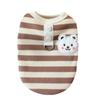 Soft Cotton Puppy Clothes Four Legs Cat Costume Cute Striped Dog Jumpsuit  Pet Supplies