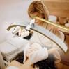 24.5" Half-Moon U-Shaped LED Beauty Lamp for Eyelash Extension & Eyebrow Tattooing - Warm Light, Eye Protection 