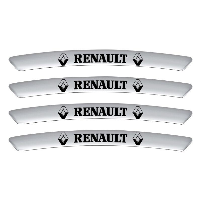 

4 шт. Значок ступицы колеса автомобиля Наклейки на обод шины Автоаксессуары Для Renault Dacia Megane Clio Captur 2 3 4 Fulence Kadjar Duster Captur Logan Renault белый