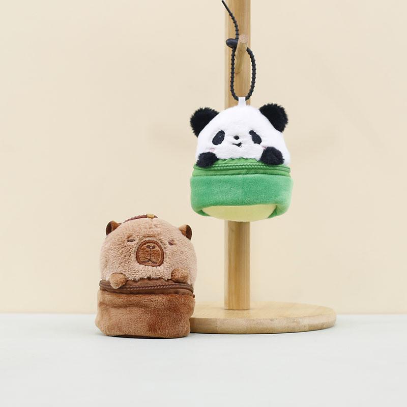 Adorable Bamboo Panda Plush Toy Keychain Cute Bag Accessory With Soft Pp Cotton