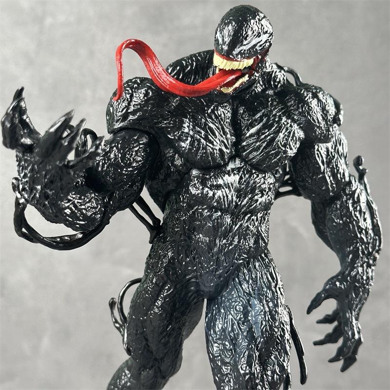 Popular 30cm Marvel Character Venom Polyvinyl Chloride Action Figures Gk Statue Miniature Trendy Playthings Tabletop Decoration Piece Boys Surprise