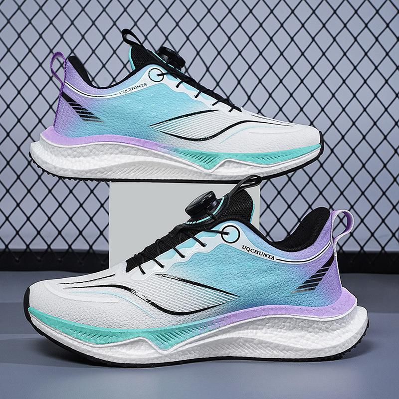 

Rotating button luminous popcorn sneakers mesh shoes men s and women s same breathable casual shoes mesh shoes fashionable and versatile 45