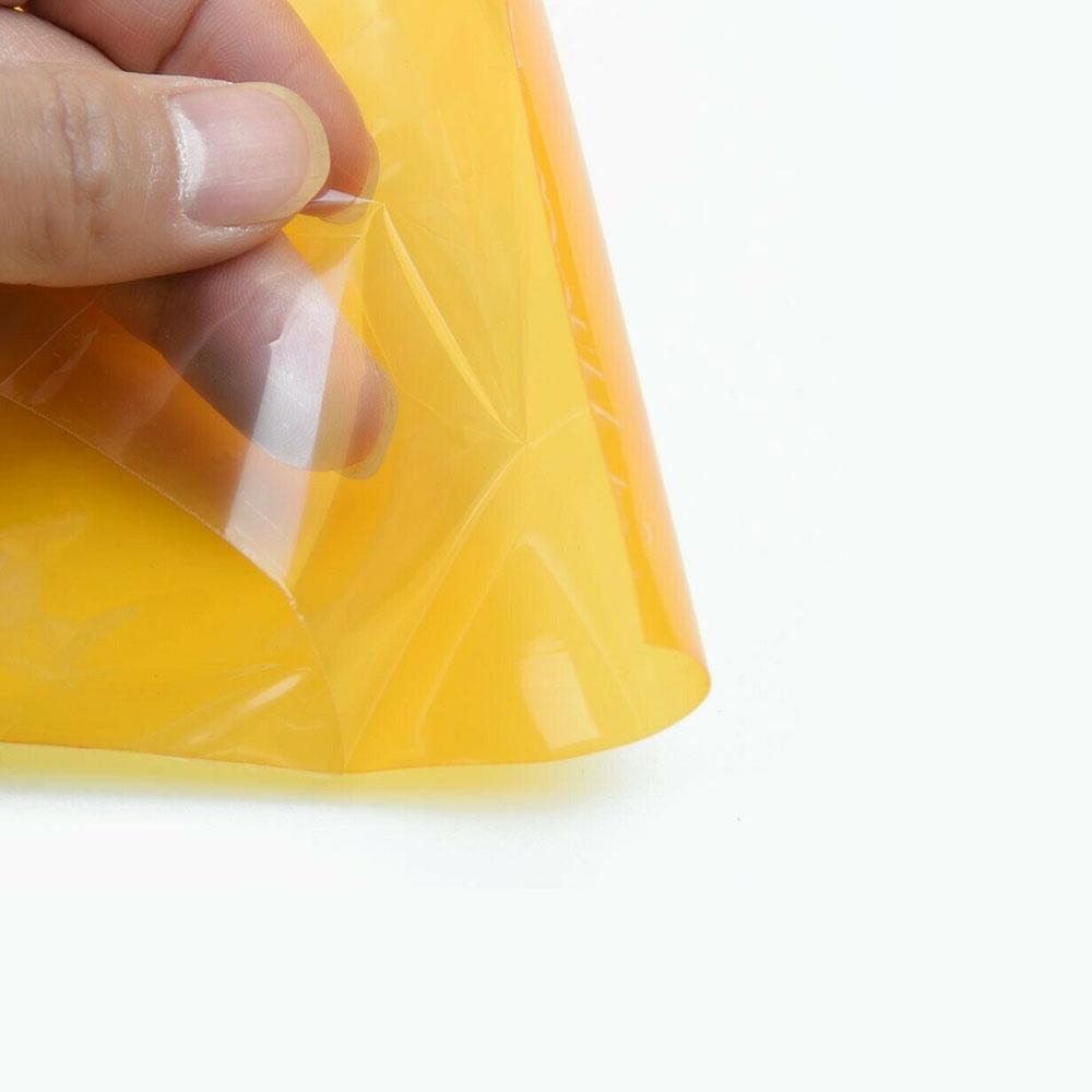 12" X 12" Amber Orange Headlight Taillight Fog Light PVC Tint Overlay Vinyl Film Universal Exterior Parts Car Accessories