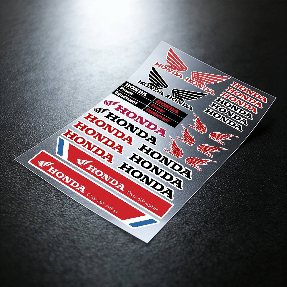 For HONDA Reflective Motorcycle Stickers, 3M Safety Warning At Night In the Dark Scooter Helmets