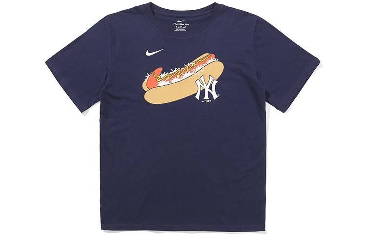 Nike x MLB T Shirt Navy Blue Kids 3Z3B7SBGR-NYY L