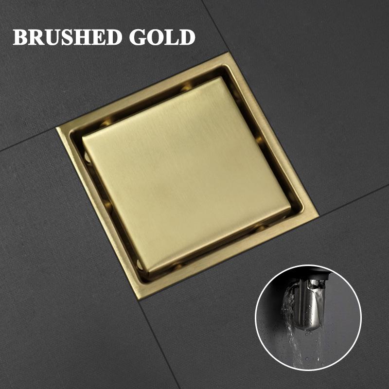 Floor Drain Invisible 304 Stainless Steel Tile Dual-Use Bathroom Shower Room Anti-Odor Anti-Bug Floor Drain Core