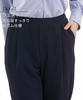 Nissen Tapered Cut and Stretch Perfect for Commuting and Office Size Navy Women's Pants, 9-Length, Sewn, Jersey, Work, M,