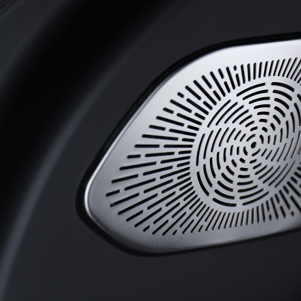 For Kia EV3 2025 Car Styling Interior Accessories Stainless Steel A-Pillar Audio Speaker Net Decoration Black Cover Trim