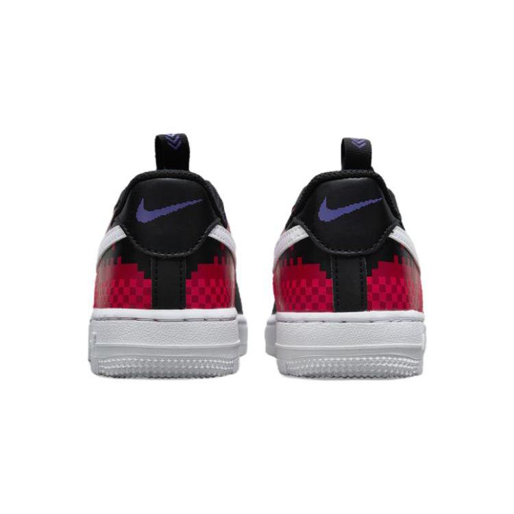 Nike Air Force 1 Toggle SE Casual Low top Kids' Skateboarding Shoes Black Red Children Aged 3 7 Years Old DN3322-600