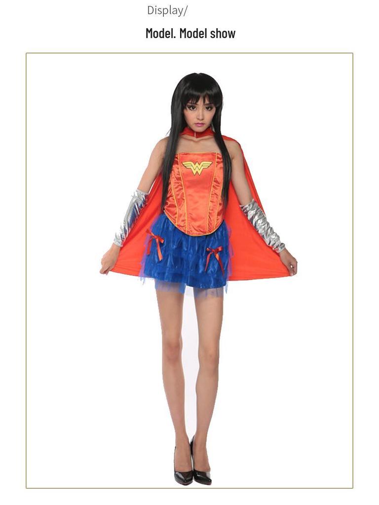 Hero Wonder Woman Leather Adult Role-Playing Costume for Halloween