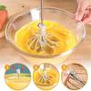 Stainless Steel Semi-Automatic Egg Beater Adjustable Small Household Manual Rotary Egg Whipping Whisk