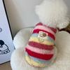 Windproof Dog Warm Clothes Fleece-lined Dog Bodysuit Fashion Pet Clothes  for Small Medium Dog