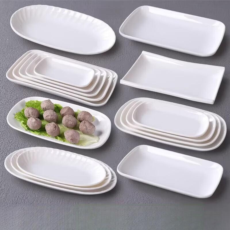 White Melamine Multi-Purpose Serving Plates