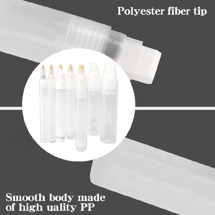 7Pcs Empty Markers Pen Multipurpose Refill Able Markers for Lettering Journaling and Art Enhancing Creative Endeavors