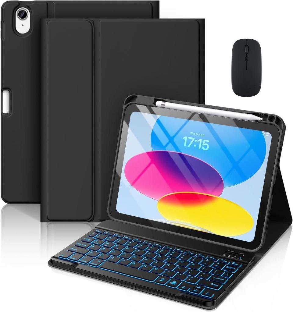 Huawei MatePad SE 11.5 Leather Protective Case with Pen Slot & Backlit Keyboard