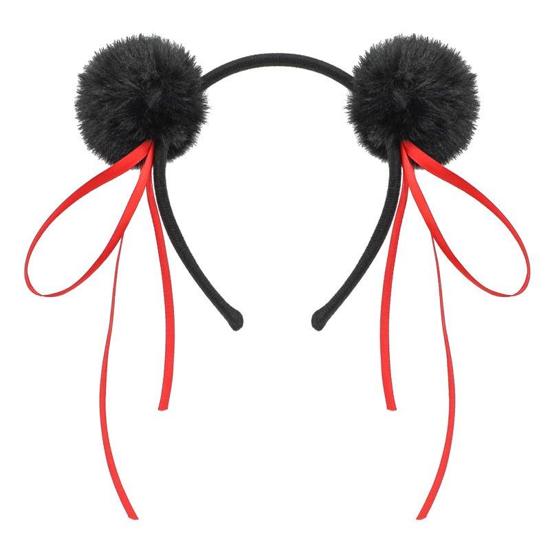 Nezha headband children's hair card funny photo props new headgear cute Nezha headband hairball ball head