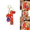 Entzückender Marvel Cartoon Spiderman Paar Schlüsselanhänger Gummi Schlüsselzubehör