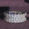 Wholesale Eternity Band Promise ring 925 Sterling silver Diamond cz Engagement Wedding Rings for women Men Finger Party Jewelry