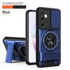 Rotatable Slide Lens Funda for Samsung Galaxy A53 A37 A34 A26 5G A13 4G A15 A16 A17 A05 A07 F05 M05 Case Ring Stand Cover Capa