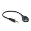 Câble Adaptateur d'Extension Audio AUX 35 mm Mâle vers USB 2.0 Femelle Type