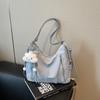 Minimalist Womens Large Capacity Pu Shoulder Bag With Zipper Closure For Daily Use