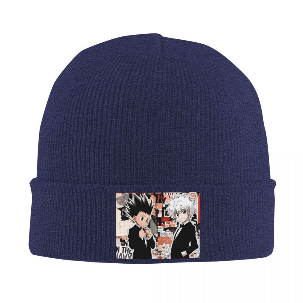 Anime HXH Hunter X Hunter Warm Knitted Cap Hip Hop Bonnet Hat Autumn Winter Outdoor Beanies Hats for Unisex Adult