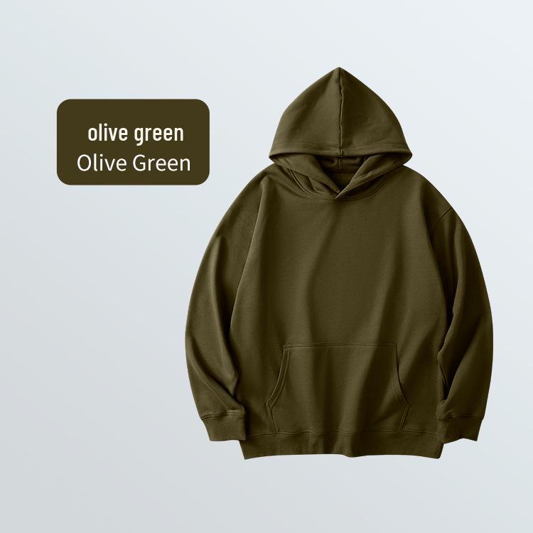 Men's Extra Thick 430g Terry Sweatshirt: Autumn/Winter Casual Loose Fit, Heavyweight, Round Neck, National Tide Style, Versatile Wear