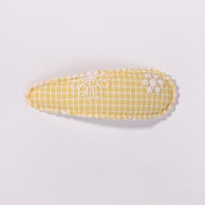 Yalun Jewelry Popular Daisy Bb Clip Small Printed Hair Accessories Daily Fabric Handmade Hairpin 4572